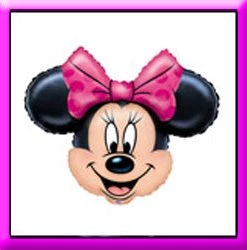 SKS Large Shape 28" Minnie Mouse Head SuperShape Balloon