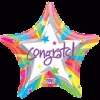 Anagram Balloons RAINBOW CONGRAT STAR 18" Foil Balloon