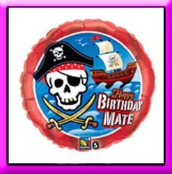 SKS 18" Birthday Mate Pirate Ship Balloon