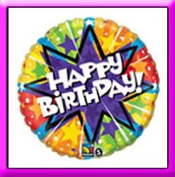 SKS 18" Birthday Radiant Blast Balloon Foil