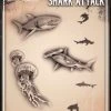 ProAiir Wiser's Shark Attack AirBrush Tattoo Pro Stencil Wiser's Tattoo Pro Stencils