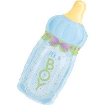 SKS Boy Baby Bottle SuperShape Foil Balloon 31" Clearance