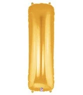 SKS Letter Balloons - Gold 36" 12 SKS Letter Balloons - Gold 36"