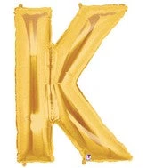 SKS Letter Balloons - Gold 36" 14 SKS Letter Balloons - Gold 36"