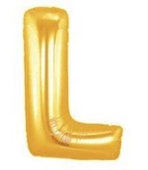 SKS Letter Balloons - Gold 36" 15 SKS Letter Balloons - Gold 36"