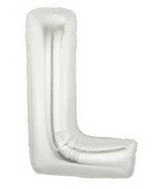 SKS Letter Balloons - Silver 36" 15 SKS Letter Balloons - Silver 36"