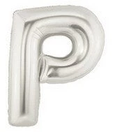 SKS Letter Balloons - Silver 36" 19 SKS Letter Balloons - Silver 36"