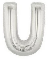 SKS Letter Balloons - Silver 36" 24 SKS Letter Balloons - Silver 36"