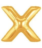 SKS Letter Balloons - Gold 36" 27 SKS Letter Balloons - Gold 36"