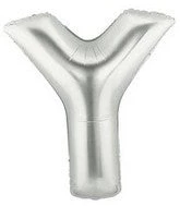 SKS Letter Balloons - Silver 36" 28 SKS Letter Balloons - Silver 36"