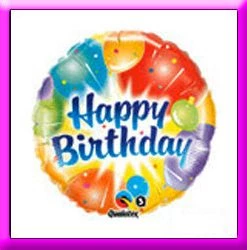 SKS 18" Birthday Ablaze Balloon