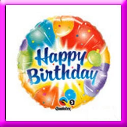 SKS 18" Birthday Ablaze Balloon 3 SKS 18" Birthday Ablaze Balloon