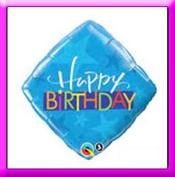 SKS 18" Birthday Blue Stars Balloon