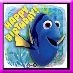 SKS 18" Foil Dory Happy Birthday Balloon