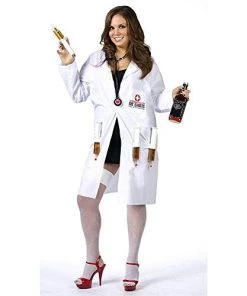 Dotsy's Entertainment Co. Plus Size Halloween Costumes Fun World Women's Dr Shots Plus Size Costume