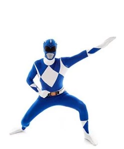 Morphsuits Men's Power Rangers Morphsuit, Blue, XX-Large Superhero