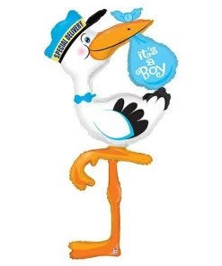 SKS Special DELIVERY Stork BOY, 5 Foot, Multicolored Balloon