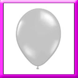 SKS 11" Chrome Silver Latex Balloon 3 SKS 11" Chrome Silver Latex Balloon