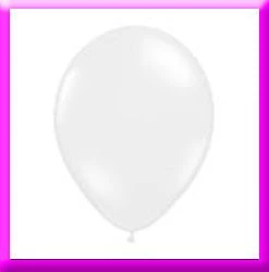 SKS 11" White Latex Balloon