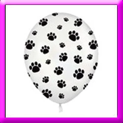 SKS 11" Paw Prints Latex Balloon 3 SKS 11" Paw Prints Latex Balloon