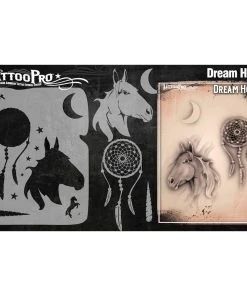 ProAiir Wiser's Dream Horse AirBrush Tattoo Pro Stencil