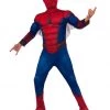 Dotsy's Entertainment Co. Kids Spider-Man: Far From Home Deluxe Spider-Man Red/Blue Suit Costume Size Child Large Superhero