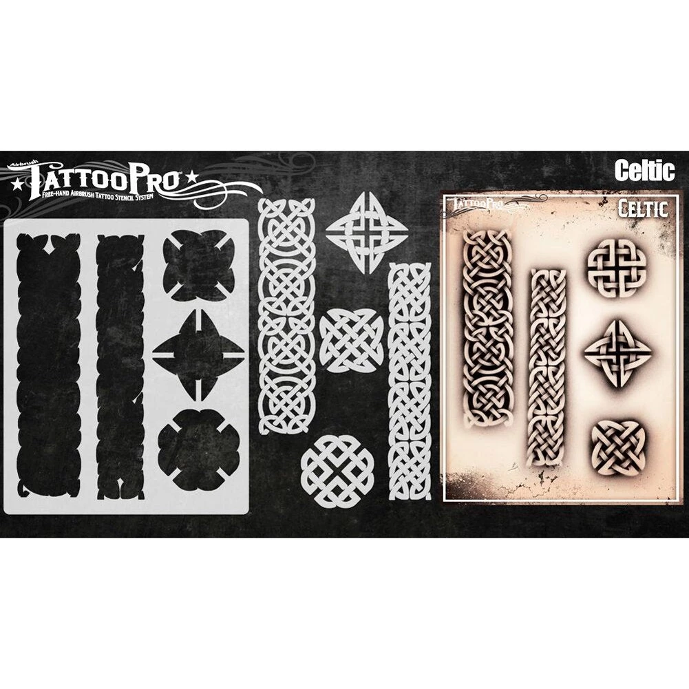 ProAiir Wiser's Tattoo Pro Stencils Wiser's Celtic Tattoo Pro Stencil 4 ProAiir Wiser's Tattoo Pro Stencils Wiser's Celtic Tattoo Pro Stencil