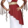 Dotsy's Entertainment Co. Women's Costumes Amscan Adult Imperial Empress ADult HAlloween Costume - Small (2-4), Red