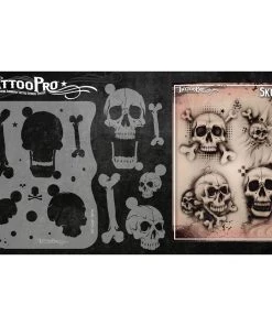 ProAiir Wiser's Tattoo Pro Stencils Wiser's Skulls Tattoo Pro Stencil