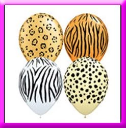SKS 11" Safari Print Latex Balloon