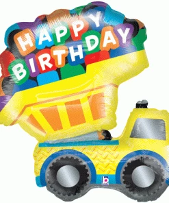 SKS Happy Birthday Dump Truck SuperShape Balloon