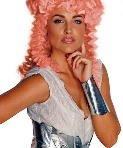 Dotsy's Entertainment Co. Clash Of The Titans Aphrodite Pink Hair And Headpiece - Adult Size Halloween Accessory Women's Costumes
