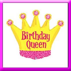 SKS 36" Birthday Queen Crown SuperShape Balloon