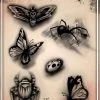 ProAiir Wiser's Butterflies & Bugs Tatto Pro Stencil 2