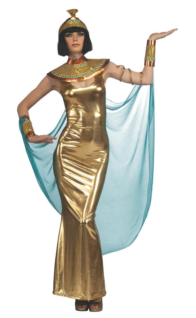 Dotsy's Entertainment Co. Rubies Costume Deluxe Goddess Cleopatra Empress Of Egypt Halloween Costume, Gold, Adult Standard 3 Dotsy's Entertainment Co. Rubies Costume Deluxe Goddess Cleopatra Empress Of Egypt Halloween Costume, Gold, Adult Standard
