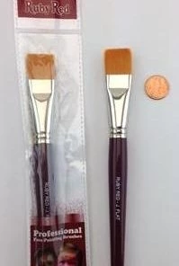 Ruby Red - Jumbo Flat Brush Brushes / Sponges