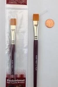 Ruby Red - Large Flat Brush Brushes / Sponges