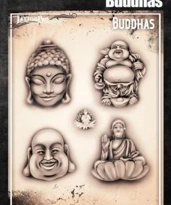 ProAiir Wiser's BUDDHAS Tattoo Pro Stencil