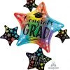 Graduation Anagram Balloons COLORFUL GRAD CLUSTER 35" Star Foil Balloon