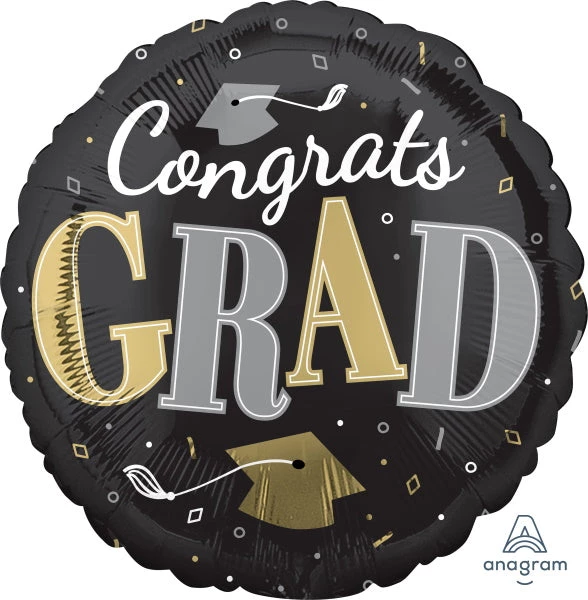 Dotsy's Entertainment Co. Graduation Anagram Balloons Congrats GRAD 18" Round Foil Balloon 3 Dotsy's Entertainment Co. Graduation Anagram Balloons Congrats GRAD 18" Round Foil Balloon