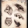 ProAiir Wiser's Tattoo Pro Stencils Wiser's Fox And Crow Tattoo Pro Stencil