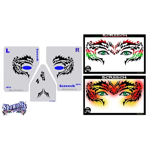 ProAiir Screech Stencil Eyes - Child 3 ProAiir Screech Stencil Eyes - Child