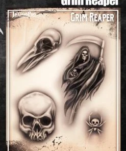 ProAiir Wiser's Grim Reaper Tattoo Pro Stencil