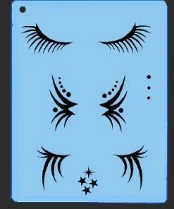 ProAiir Quick EZs QEZ Stencil - Lashes