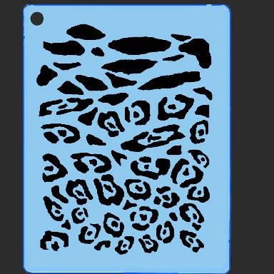 ProAiir Quick EZs QEZ Stencil - Jaguar Texture 3 ProAiir Quick EZs QEZ Stencil - Jaguar Texture