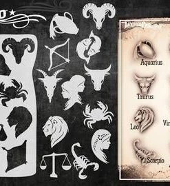 ProAiir Wiser's Tattoo Pro Stencils Wiser's Zodiac Tattoo Pro Stencil