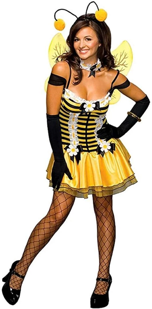 Dotsy's Entertainment Co. Secret Wishes Women's Adult Sassy Honey Bee Halloween Costume, Black/Yellow Women's Costumes 3 Dotsy's Entertainment Co. Secret Wishes Women's Adult Sassy Honey Bee Halloween Costume, Black/Yellow Women's Costumes