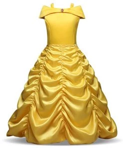 Dotsy's Entertainment Co. Yellow Princess Dress Child Large