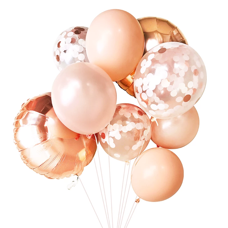 SKS 11" Blush Latex Balloon 4 SKS 11" Blush Latex Balloon