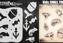 ProAiir Wiser's Tattoo Pro Stencils Wiser's Kids Small Things Tattoo Pro Stencil